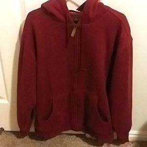 Moose Creek Men’s fleece Lg Maroon outdoor jacket